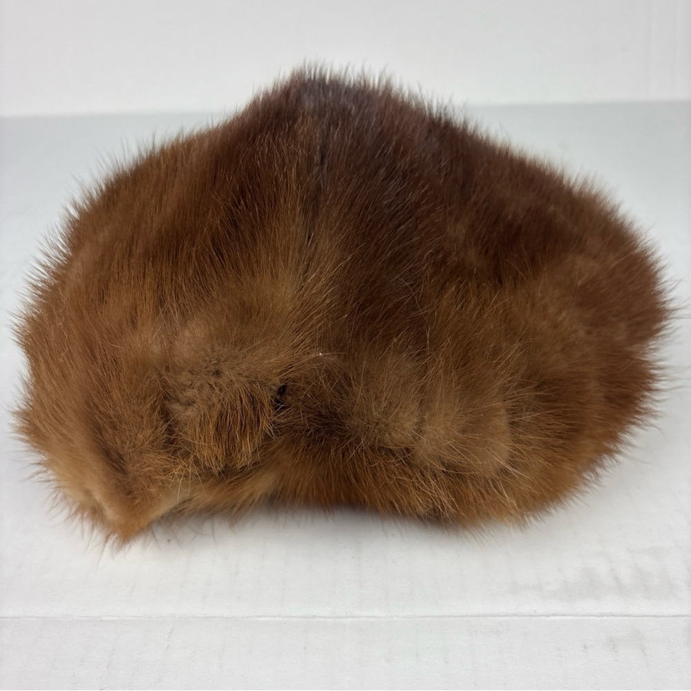 Vintage Sibley’s Fur Hat Brown Rochester New York Retro Hollywood Glam Winter